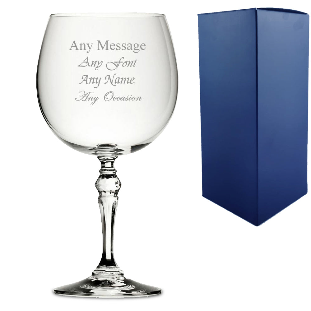 Personalised Engraved Custom Gin Glasses Birthday Wedding Gifts For Her Mum
