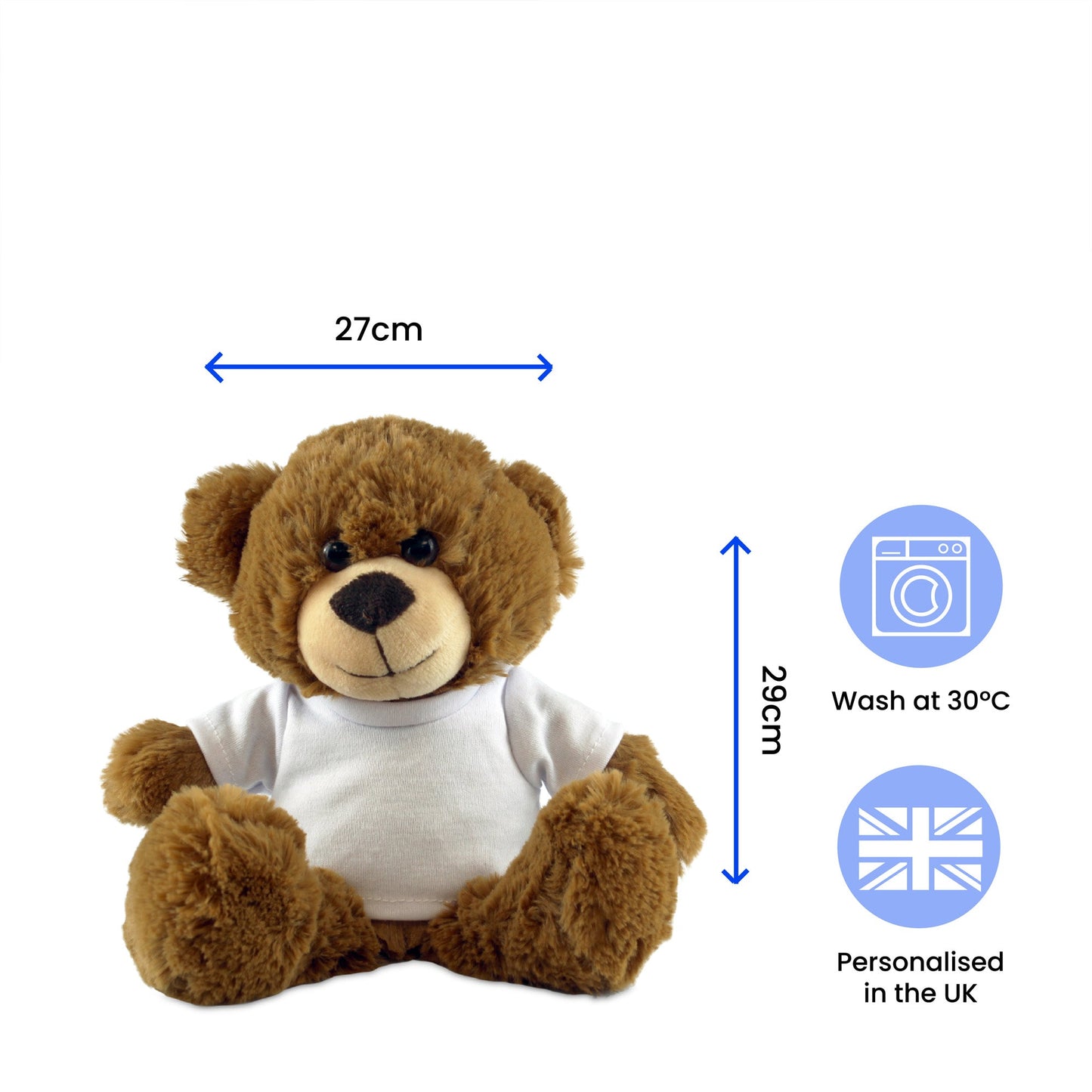 Printed Commemorative Coronation of the King Dark Brown Teddy