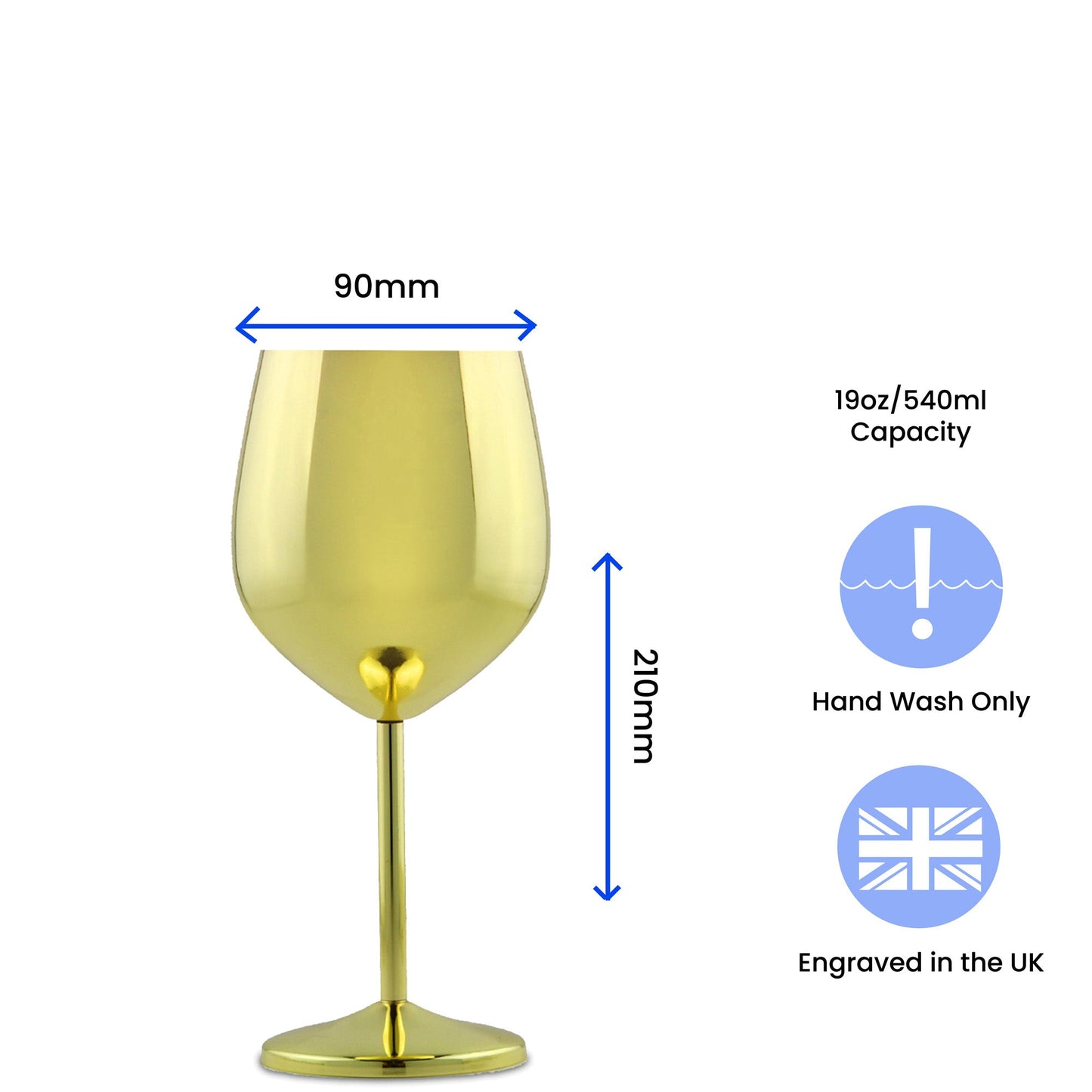 Engraved Wine Glass with Personalized Message Elegant Gift Presentation Keepsake