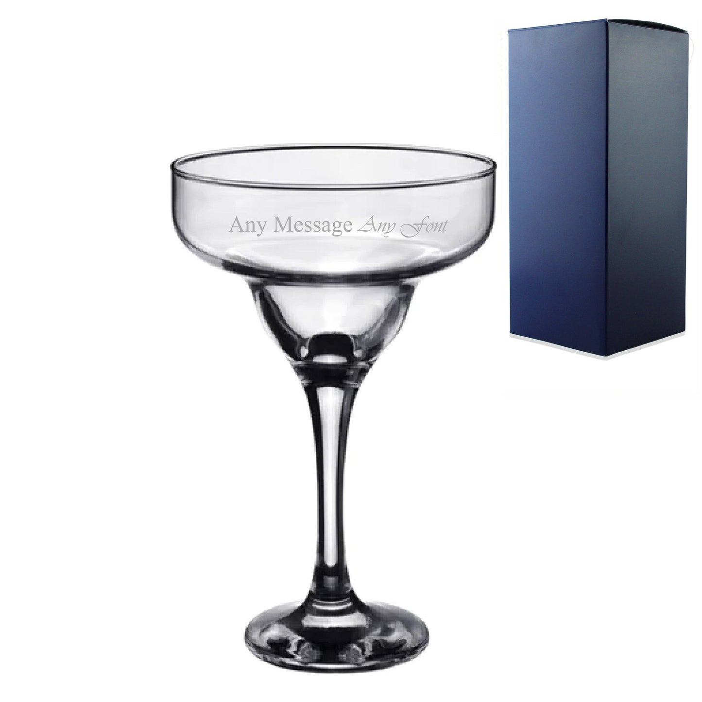Engraved 295ml Margarita Cocktail Glass with Gift Box