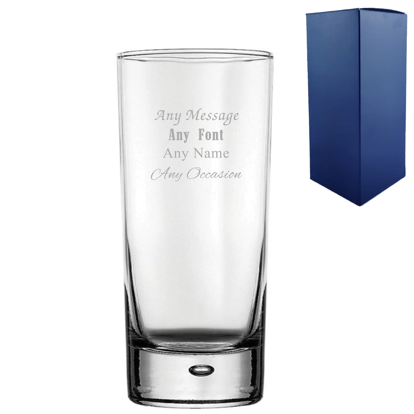 Engraved Any Message Bubble Hiball, Gift Boxed