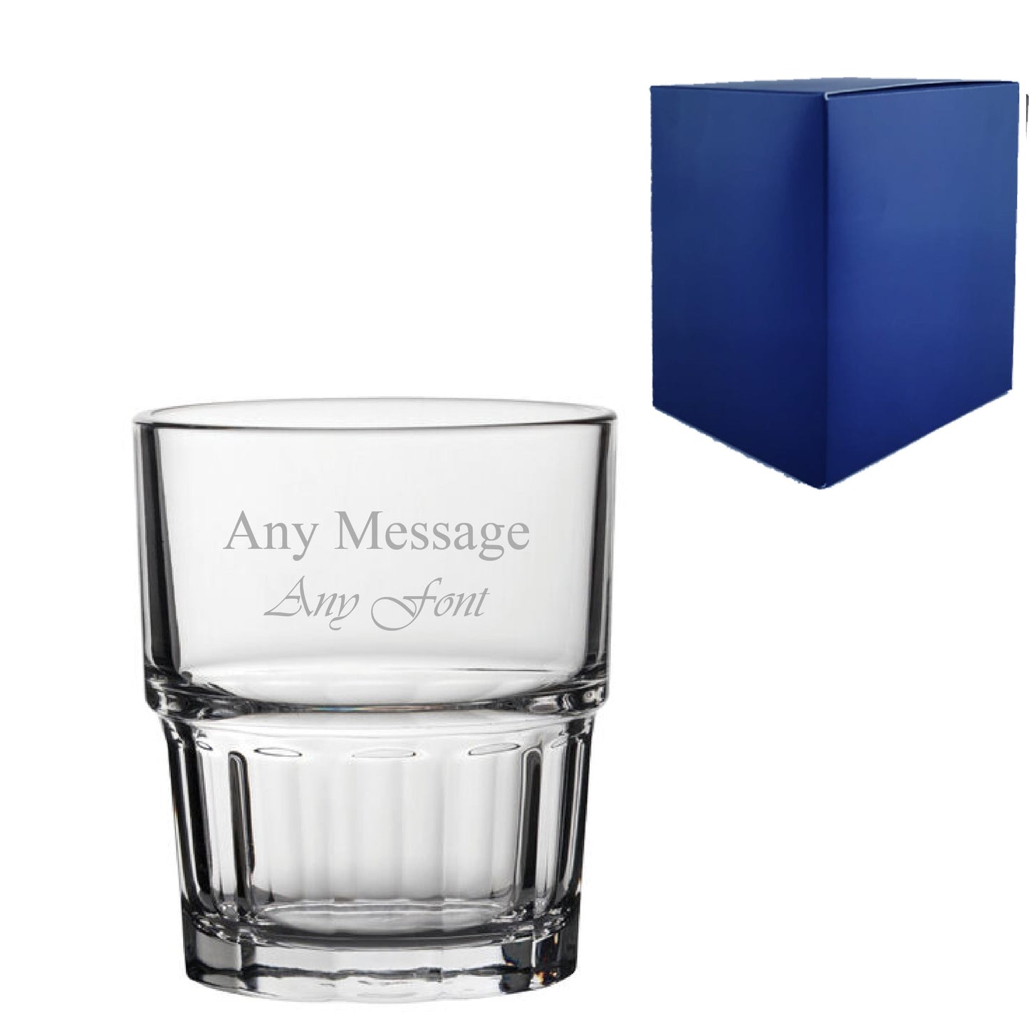Engraved Cocktail, Margarita, Hiball & Iced Tea Glasses with Gift Box Set