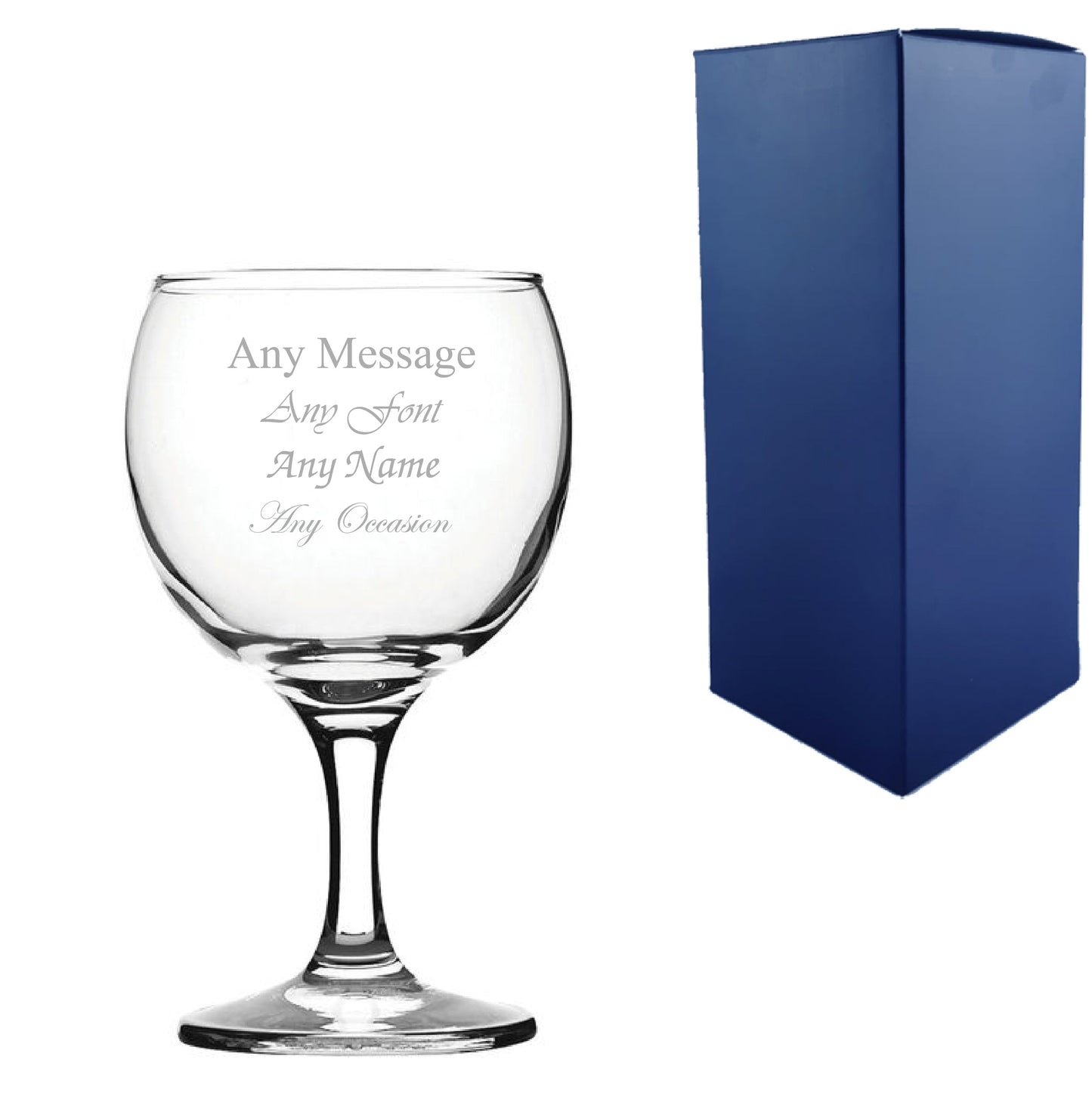 Engraved Wine Glass with Premium Satin-Lined Gift Box for Any Occasion