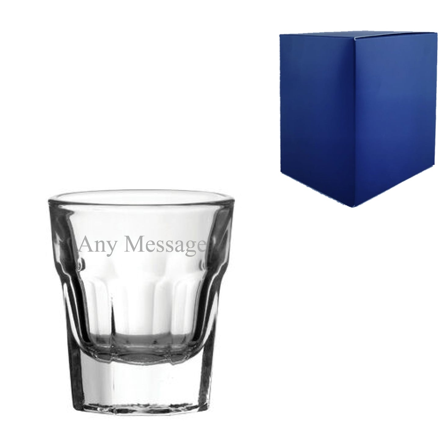 Engraved 1.25oz/36.9ml Casablanca Shot Glass, Any Message for Any Occasion