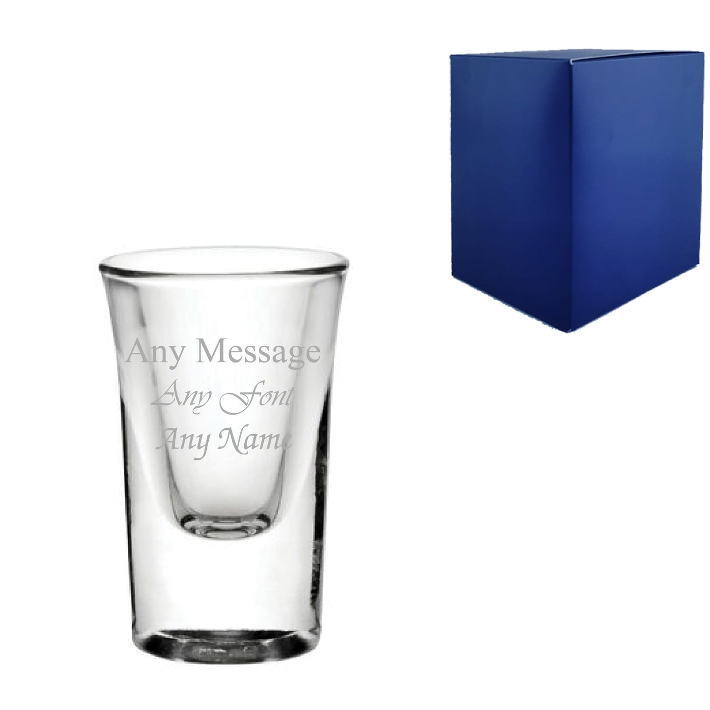 Engraved Personalised Shot Glasses and Tumbler - Any Message for Any Occasion