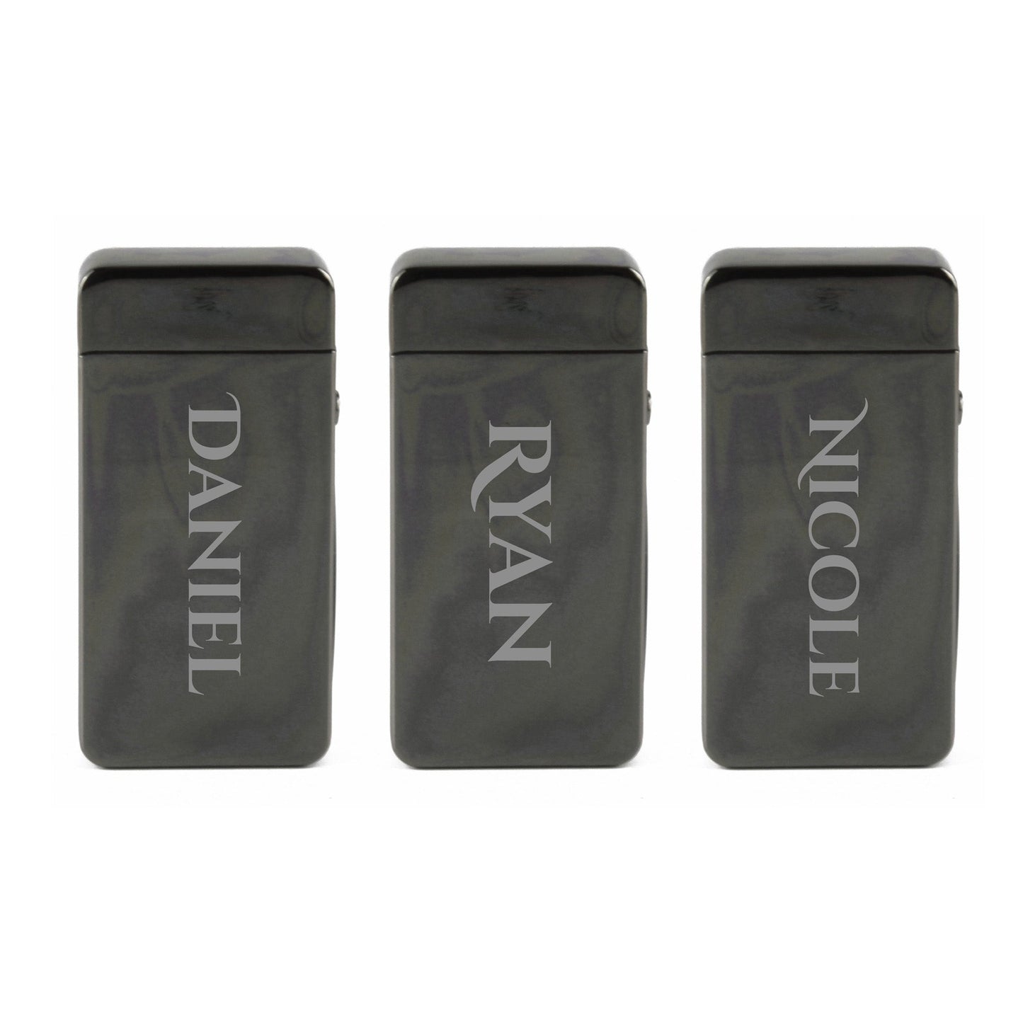 Engraved Electric Arc Lighter, Black, Any Name, Gift Boxed