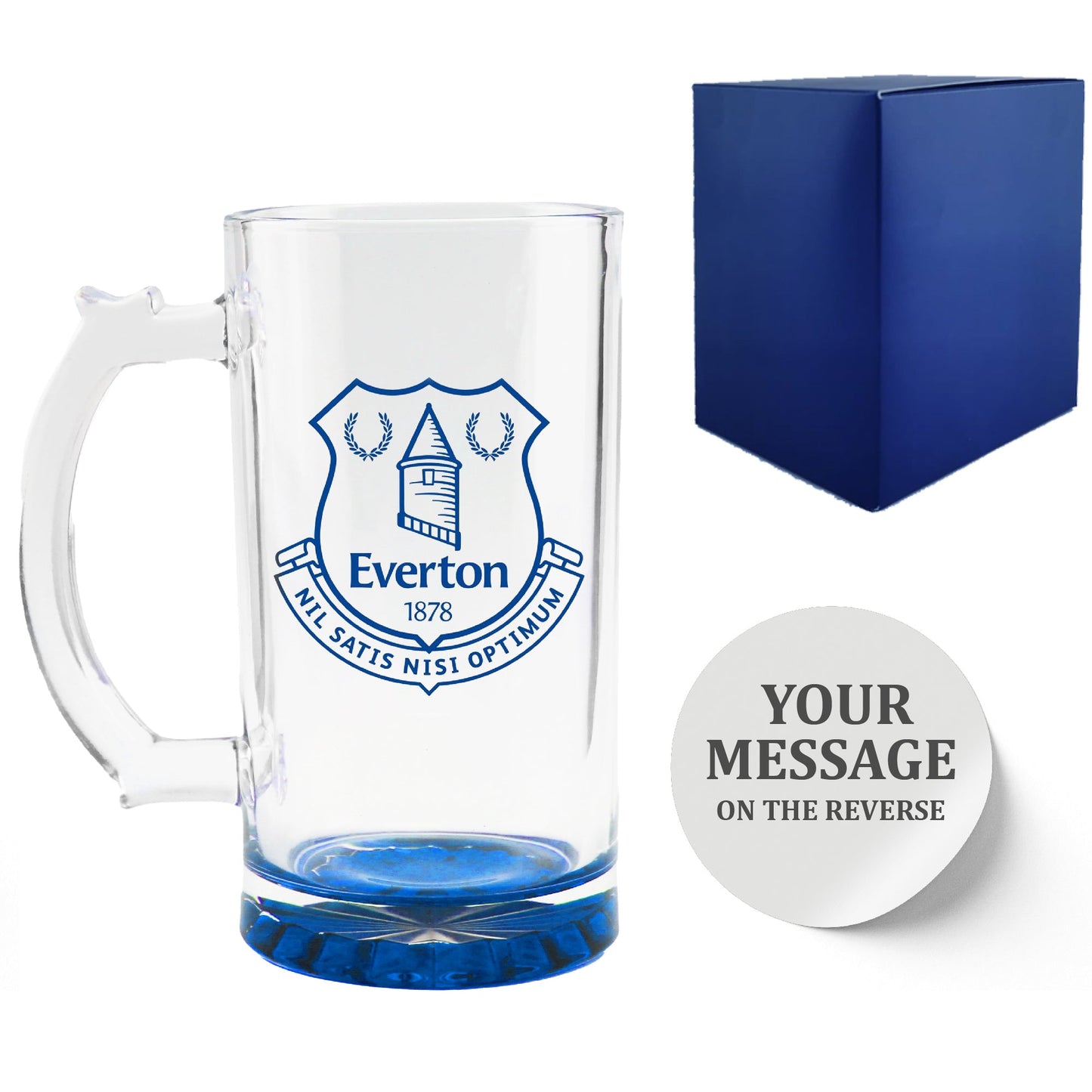 Engraved Official Everton 20oz Beer Mug, Gift Boxed