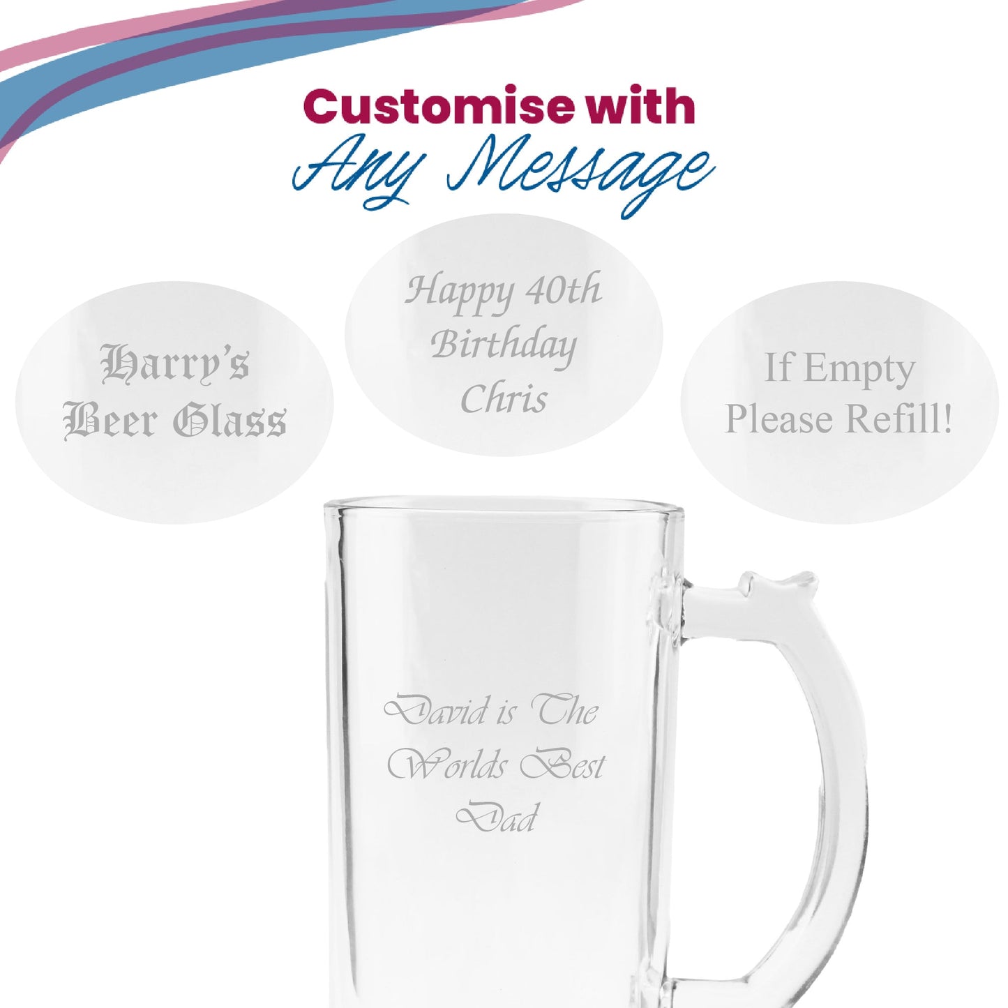 Engraved Official Manchester City 20oz Beer Mug, Gift Boxed