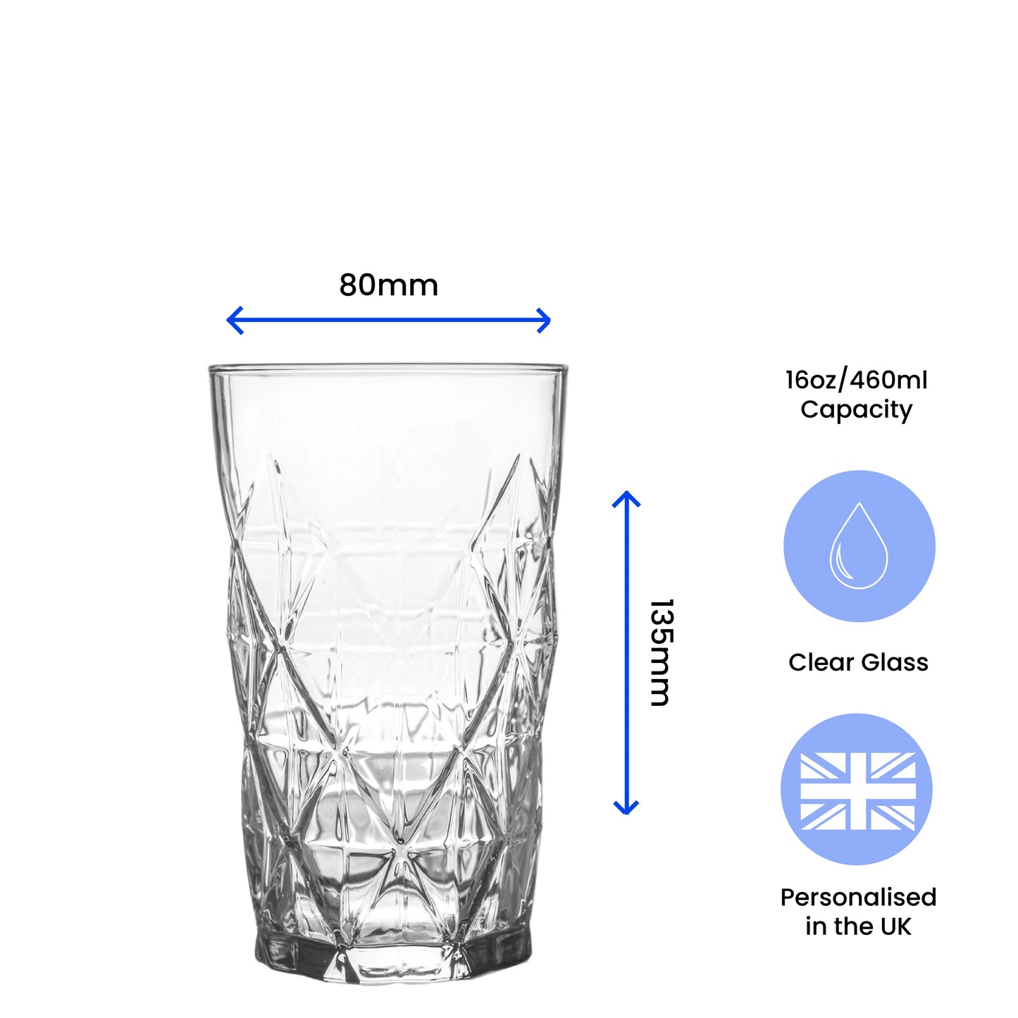 Personalised Engraved Novelty Vodka Keops Hiball with 'Name's Vodka' Design