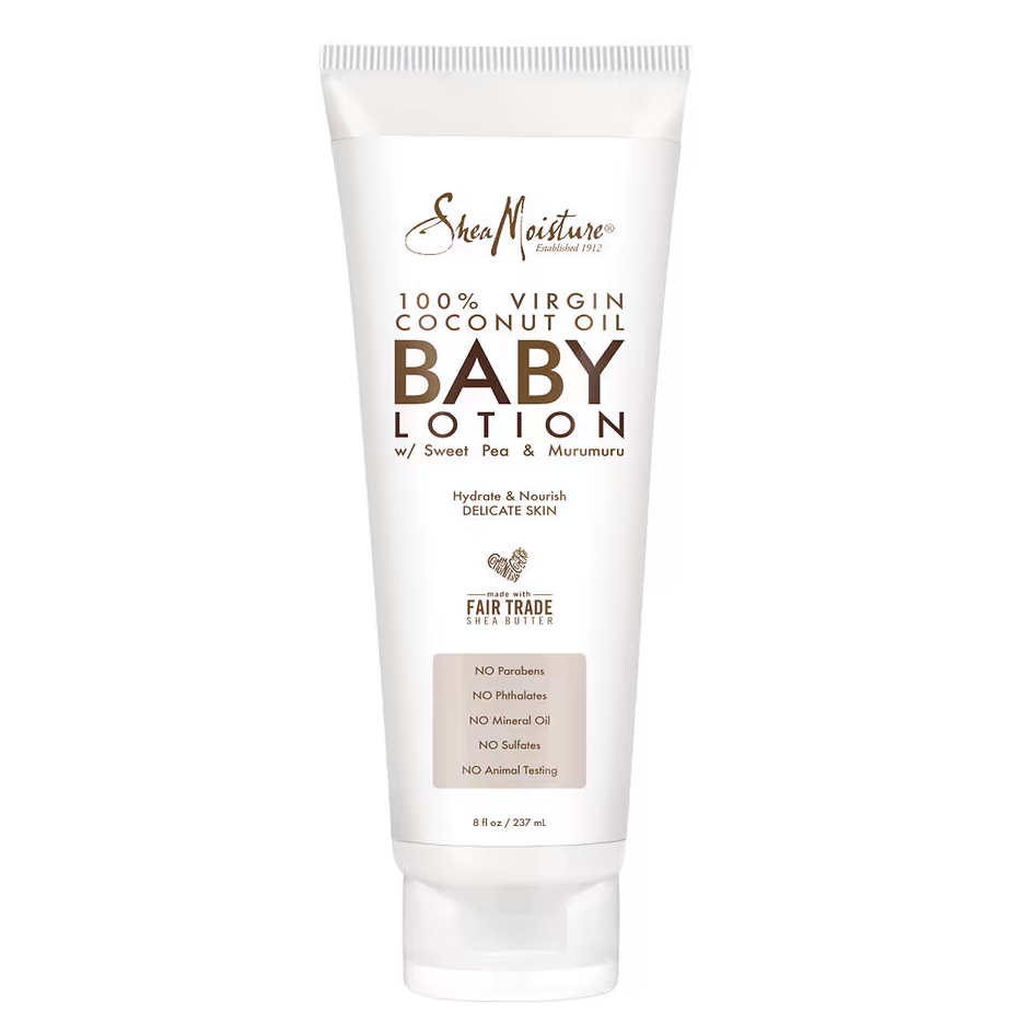 Shea Moisture 100% Virgin Coconut Oil BABY Lotion 8 oz / 237 ml - For Delicate & Sensitive Baby Skin