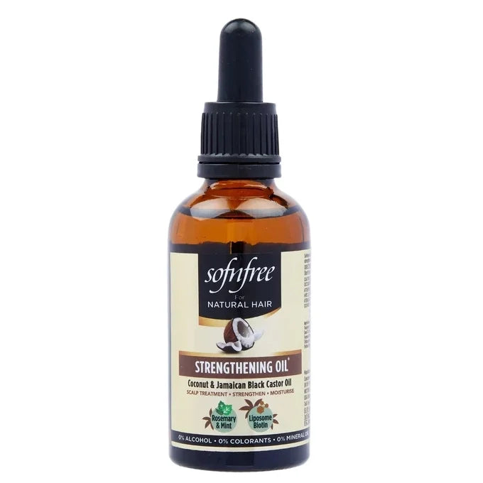 Sof n Free Coconut & Jamaican Black Castor Oil Strengthening & Nourishing Oil for All Hair Types 100ml