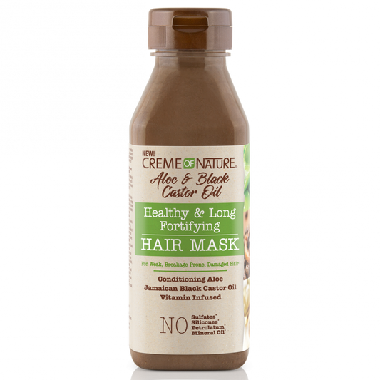 Creme of Nature Aloe & Black Castor Oil Fortifying Hair Mask 12 oz / 355 ml - For Hydration & Strength