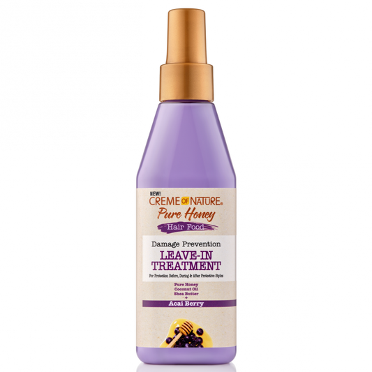 Creme of Nature Pure Honey Hair Food Leave-In Treatment 8 oz / 237 ml - For Protective Styles & Damaged Hair