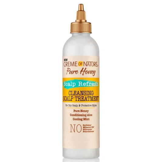Creme of Nature Scalp Refresh Cleansing Scalp Treatment 8 oz / 237 ml - For No-Rinse Scalp Cleansing & Buildup Removal