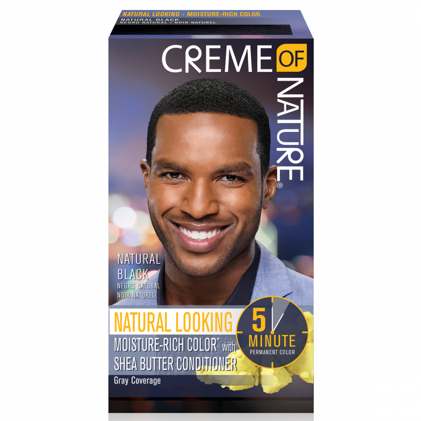 Creme Of Nature Moisture-Rich Hair Color For Men - 5-Minute Natural Grey Coverage