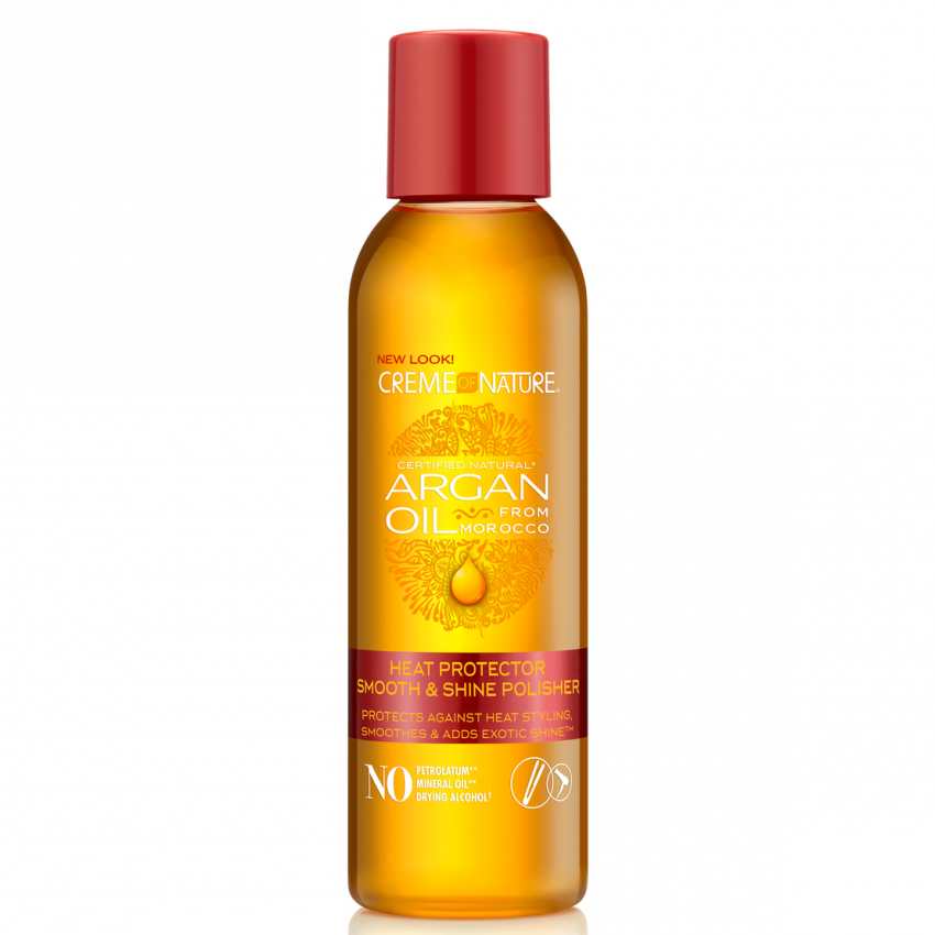 Creme Of Nature Argan Oil Gloss & Shine Polisher 4 oz / 118 ml - For Smooth, Shiny Hair & Heat Protection