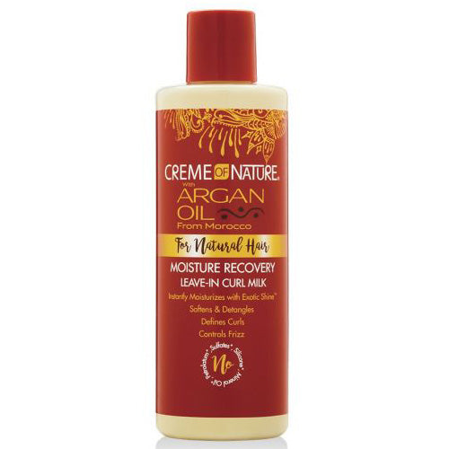 Creme of Nature Moisture Recovery Leave-In Curl Milk for Intense Hydration & Curl Definition for Curly, Coily & Wavy Hair 8 oz