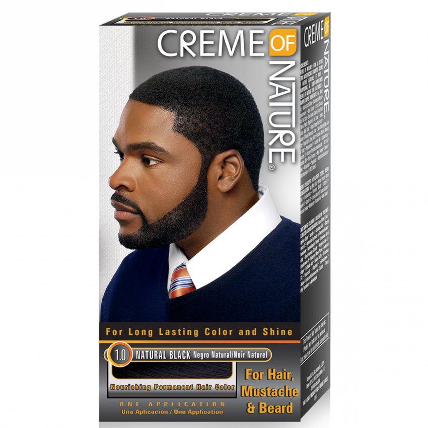 Creme Of Nature Nourishing Permanent Gel Hair Color Kit - For Men's Hair, Moustache & Beard