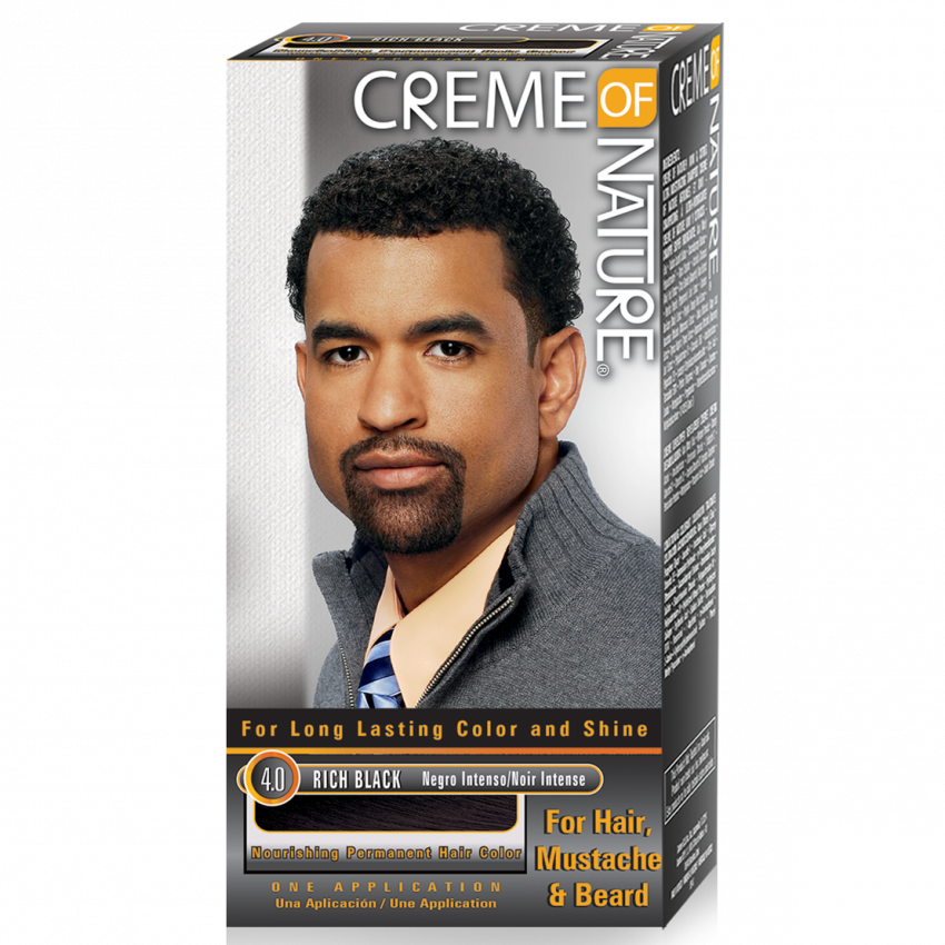 Creme Of Nature Nourishing Permanent Gel Hair Color Kit - For Men's Hair, Moustache & Beard