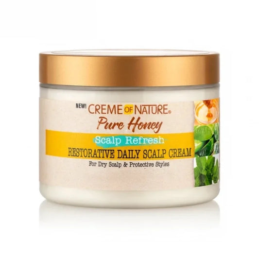 Creme Of Nature Scalp Refresh Restorative Daily Scalp Cream 4.5 oz / 139 ml - For Dry, Damaged Scalp & Hair