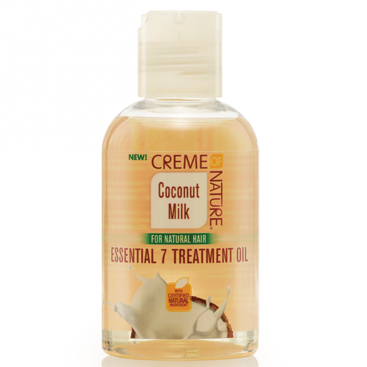 Creme Of Nature Coconut Milk Essential 7 Treatment Oil 4 oz / 118 ml - For Natural Hair & Breakage Protection