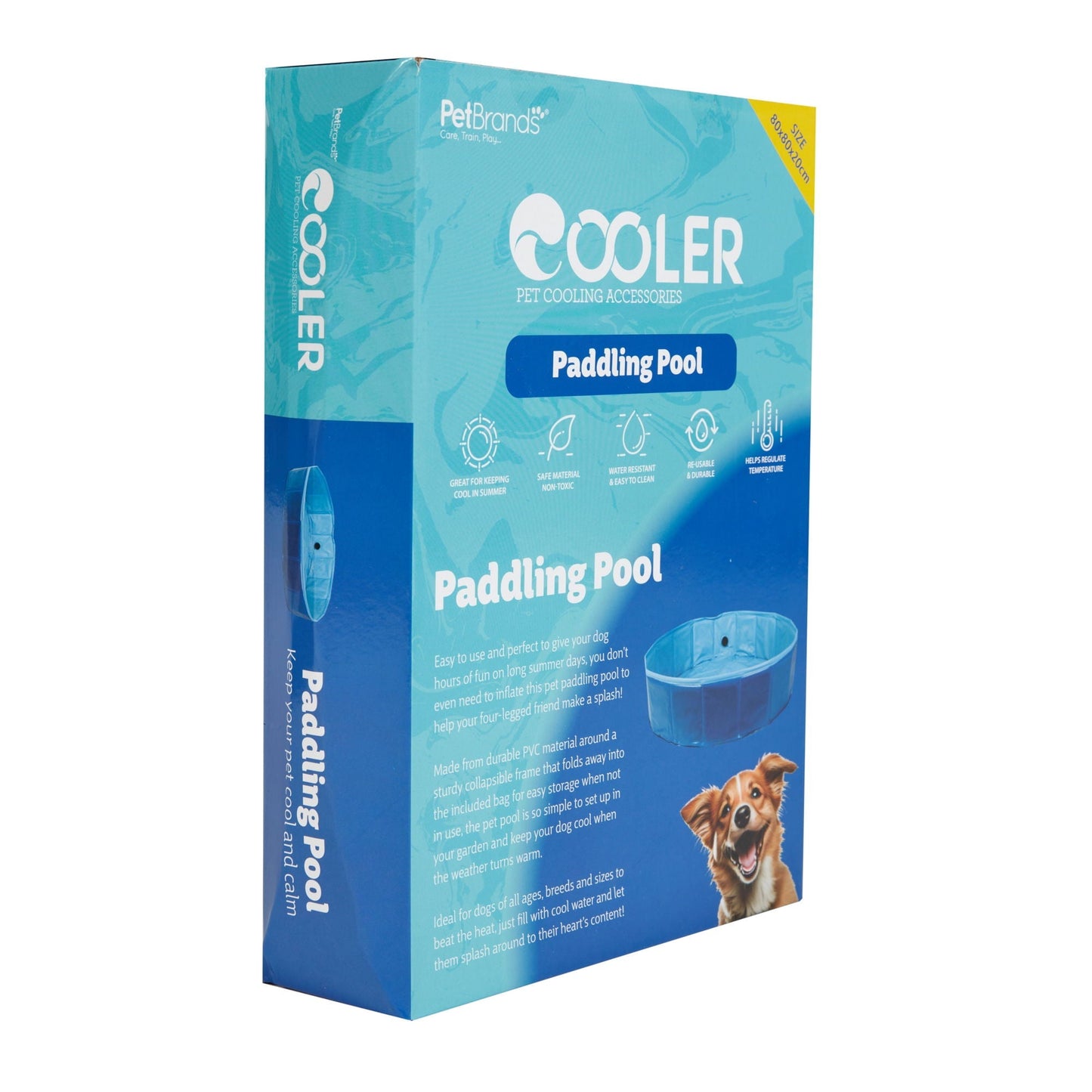 Cooler Dog Paddling Pool 80 x 80 x 20cm