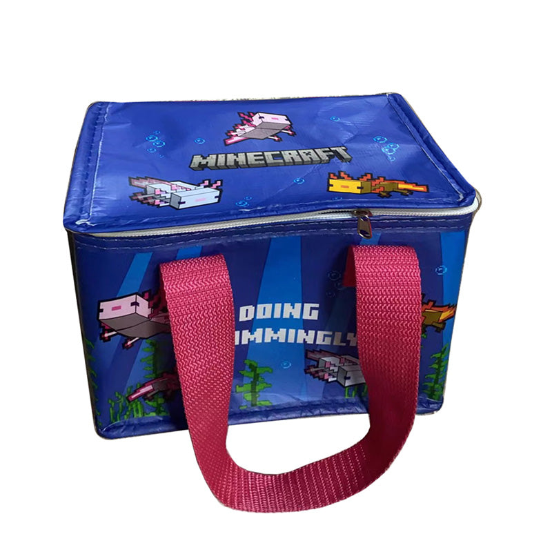 RPET Cool Bag Lunch Bag Minecraft Axolotl