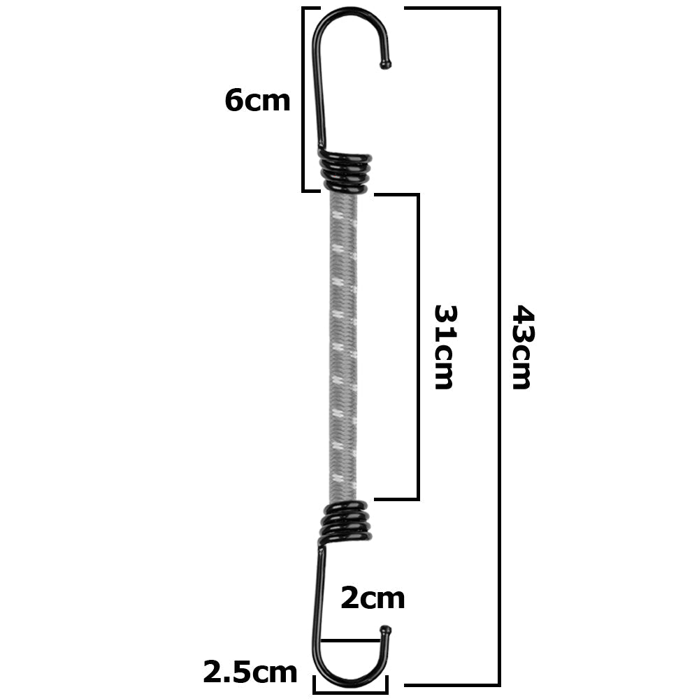 Bungee Cord Hook Metal 40cm