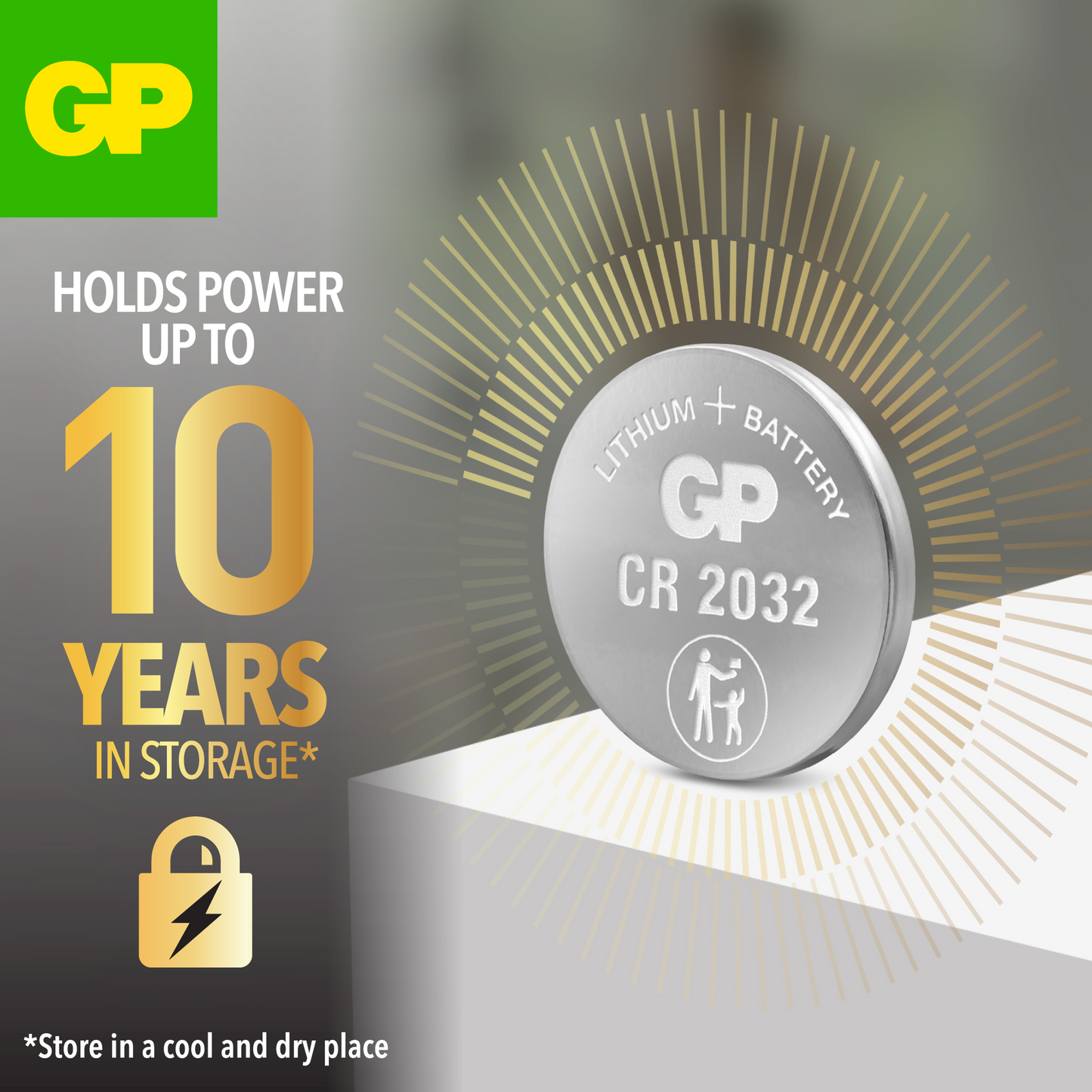 GP CR2032 Ultra Plus 3V Lithium Coin Cell Batteries - Pack of 2