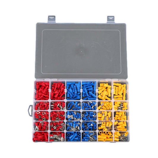 480 PCS Cold Press Electrical Insulated Terminals Crimp Connectors Assortment Kit, 480 PCS