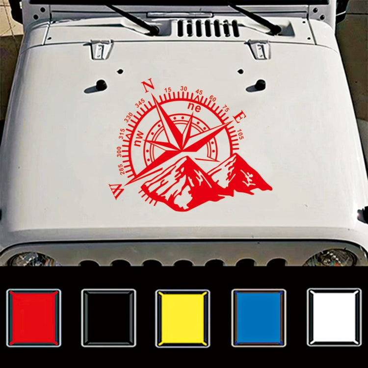 Car Styling Mountain Compass PVC Sticker Auto Decorative Sticker, D-813
