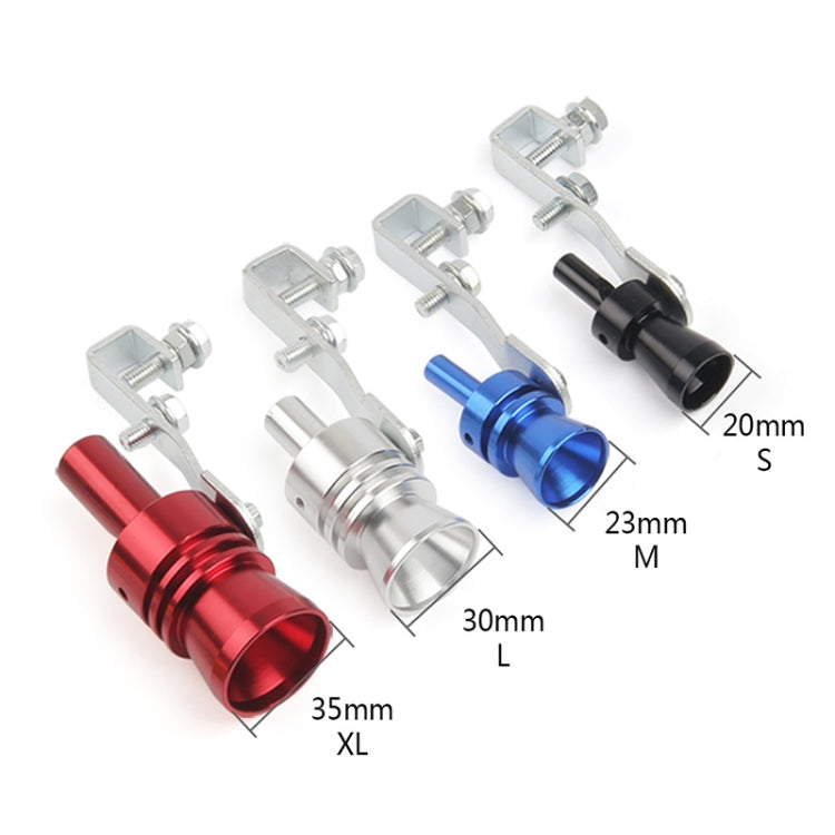 Universal Aluminum Turbo Sound Exhaust Muffler Pipe Whistle Car / Motorcycle Simulator Whistler, Size: XL, Outside Diameter: 35mm, Size: XL (Gold), Size: XL (Blue), Size: XL (Red), Size: XL (Silver), Size: XL (Black)