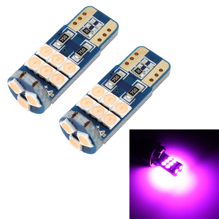 2 PCS T10 DC12 / 1W 9LEDs SMD-3030 Car Clearance Light, 9LEDs (Pink Light), 9LEDs (White Light), 9LEDs (Yellow Light), 9LEDs (Ice Blue Light), 9LEDs (Blue Light)