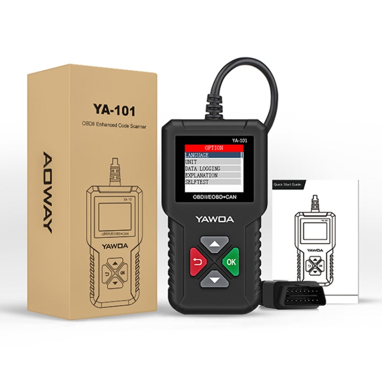 YA101 Car Mini Code Reader OBD2 Fault Detector Diagnostic Tool, YA101