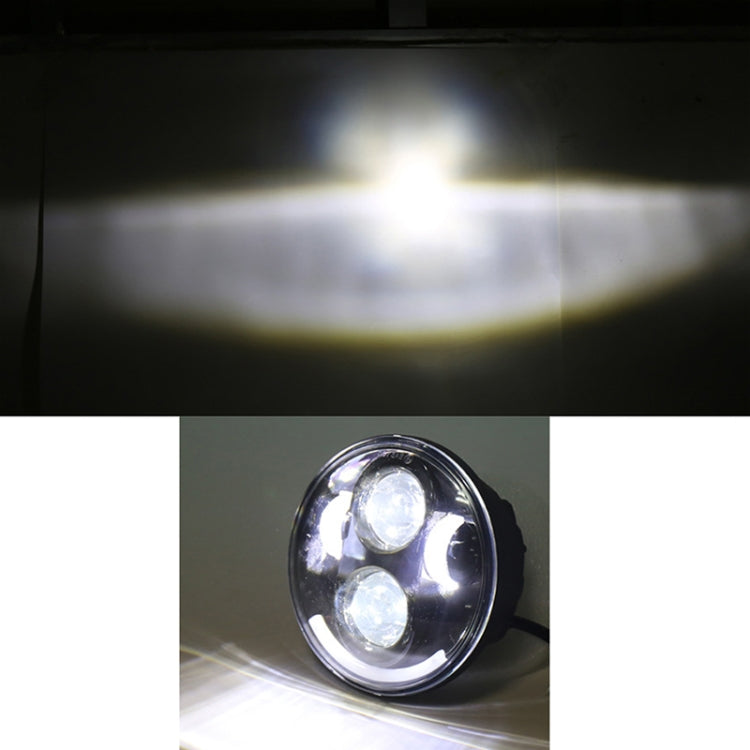 5.75 inch DC12V 6000K-6500K 40W Car LED Headlight for Harley, 5.75 inch (Silver), DC12V 40W