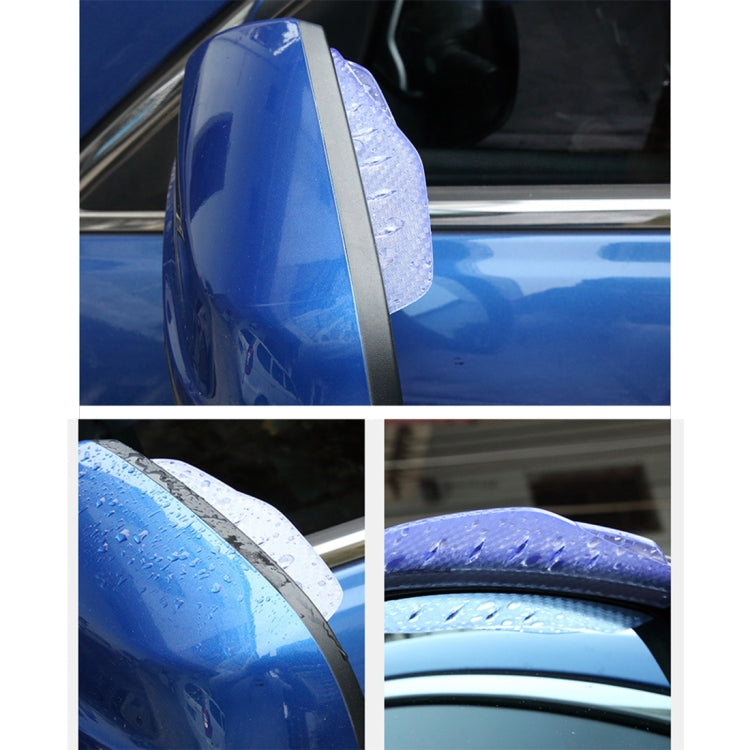 1 Pair 3R-2156 Universal Car Rearview Mirror Rain Blades Mirror Eyebrow Rain Cover (Transparent)