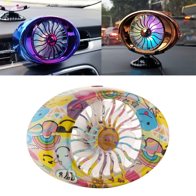 Car Vent Fan Multi-function USB Interface LED Lamp Portable Fan, CRP2631A, CRP2631B, CRP2631C, CRP2631D, CRP2631E, CRP2631F