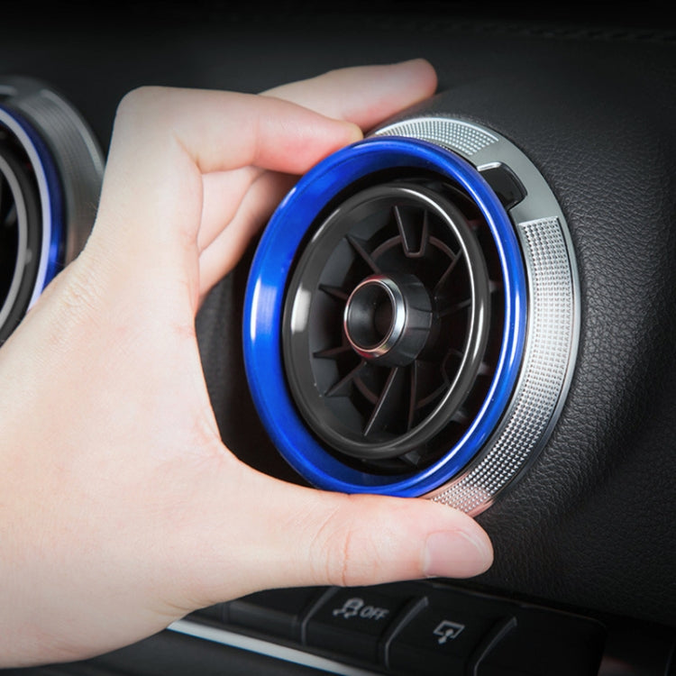 4 PCS Car Metal Air Outlet Decorative Outside Ring for Audi A3 / S3 / Q2L, For Audi A3 / S3 / Q2L