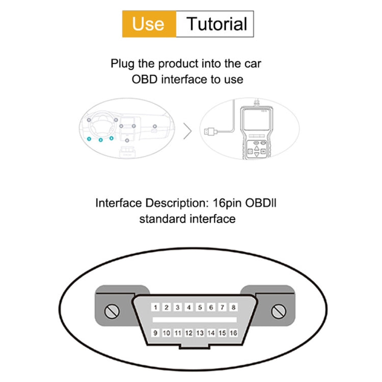 V309 Car Portable OBD2 Scanner Car Diagnostic Tool OBD 2 Automotive Scanner OBD Code Reader, V309