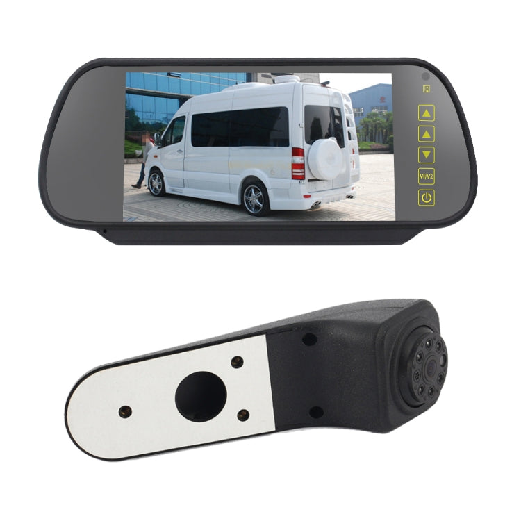 PZ475 Car Waterproof 170 Degree Brake Light View Camera + 7 inch Rearview Monitor for Volkswagen Crafter, PZ475 + 7 inch Rearview Monitor