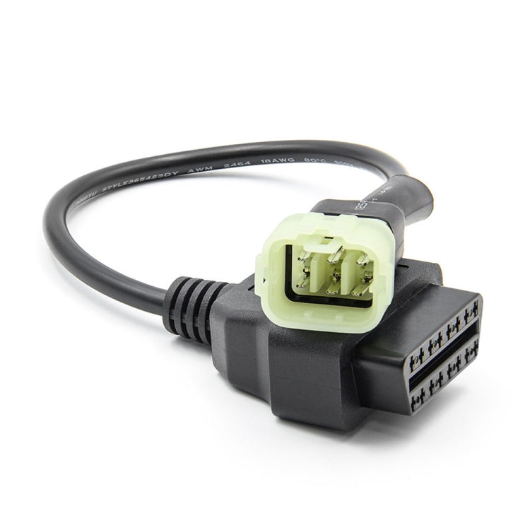Motorcycle OBD 16PIN Female to 6PIN Connector Cable for KTM, 16PIN to 6PIN