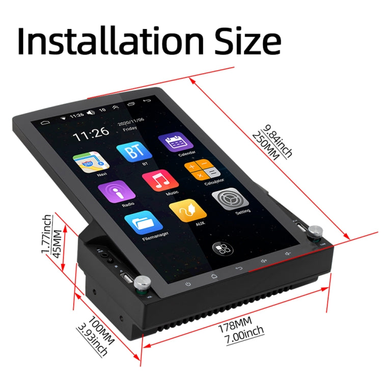 D110 Car Android Navigation Machine Support Mobile Phone Interconnection / Steering Wheel Control, 2GB+64GB, D110 10.1-Inch