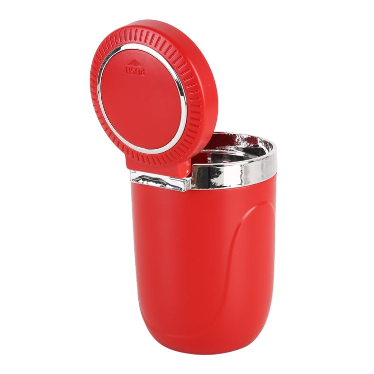 Portable Car Stainless Steel Liner Cigarette Ashtray with Light, with Stainless Steel Liner