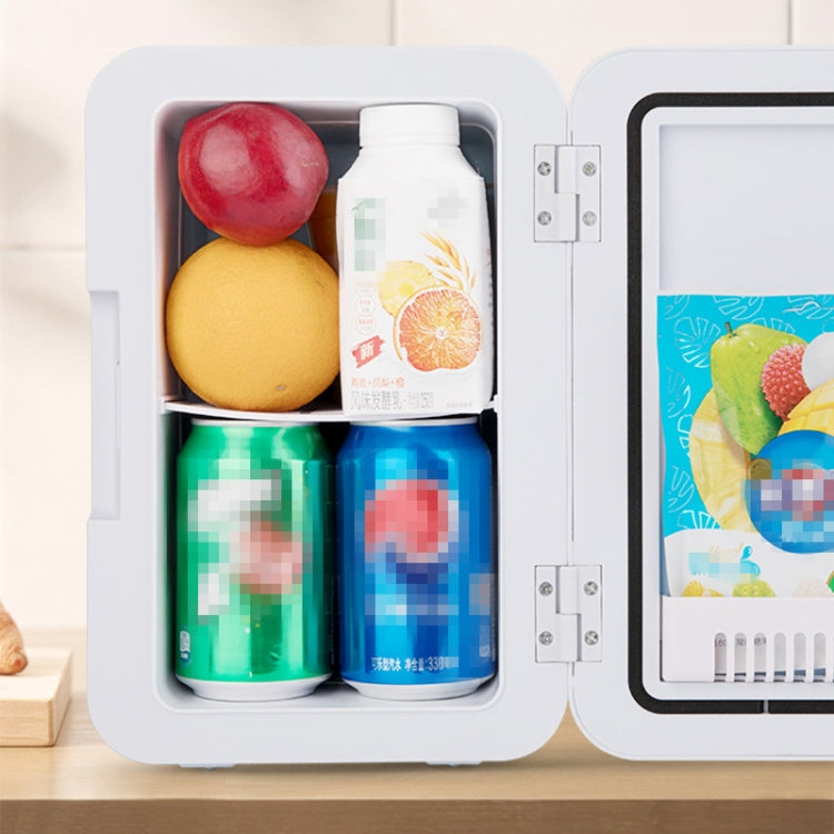 8L 37-48W Car / Home Mini Refrigerator, EU Plug, Pink, Blue, White