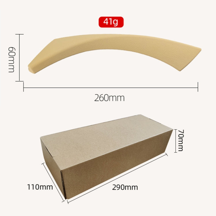 Car Right Side Door Outside Cover for BMW E90 2005-2012, Left and Right Drive Universal, Right Cover (Beige), Right Cover (Black), Right Cover (Grey)