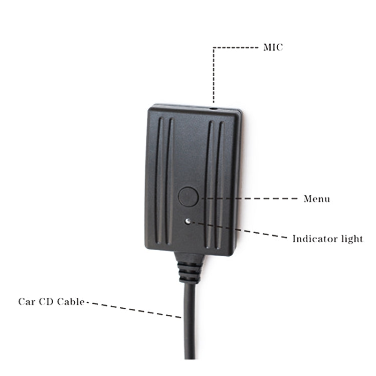 Car MFD2 RNS2 18PIN Bluetooth Music AUX Digital Audio Cable + MIC + Music Change for Audi / Volkswagen / Skoda, 18PIN For Audi / Volkswagen / Skoda