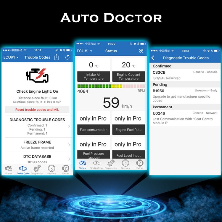 Mini Bluetooth 4.0 ELM327 OBD Car Fault Diagnostic Scanner with Power Switch, Bluetooth 4.0 with Power Switch