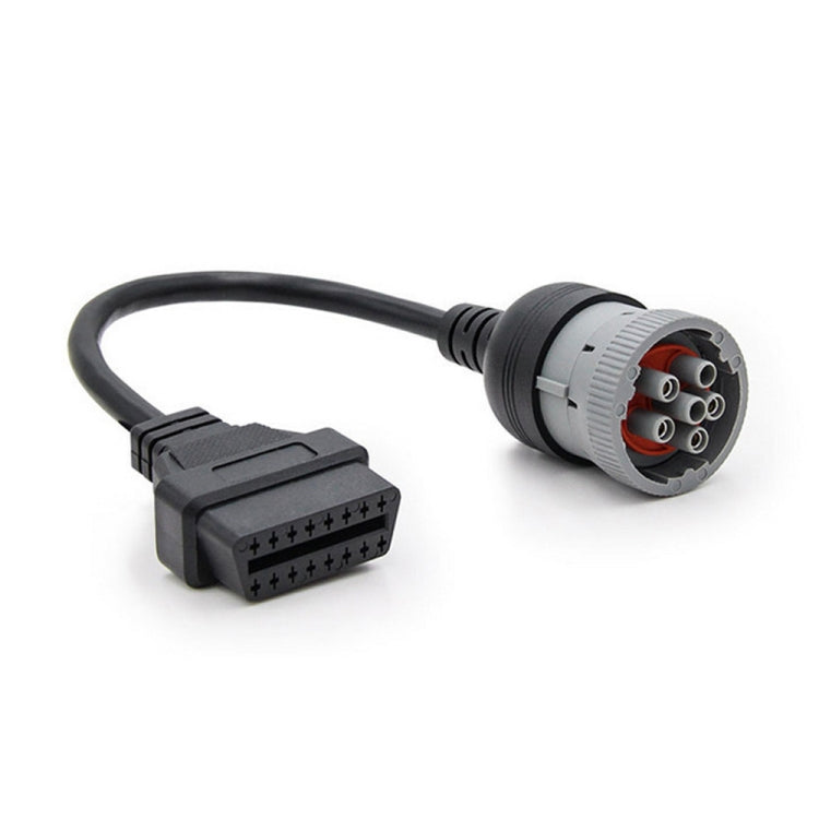 J1708 6Pin to OBD2 16Pin Female Car Diagnostic Adapter Cable, 6Pin to OBD2