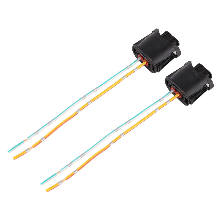 1 Pair Car H11 Bulb Holder Base Female Socket with Cable for BMW, For BMW