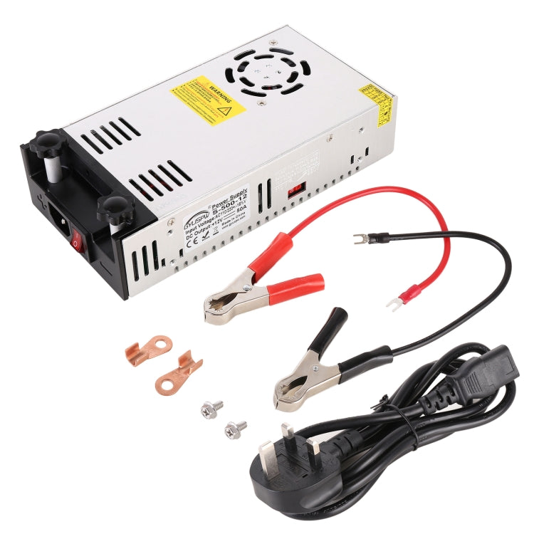 S-300-12 DC12V 300W 25A DIY Regulated DC Switching Power Supply Power Step-down Transformer with Clip, US Plug, S-500-12, UK Plug